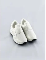 Biele dámske topánky slip-on (C1003)