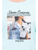 Blúzka s potlačou Collage mint Blúzka s potlačou Collage mint