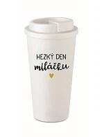 HAPPY DAY TO MY BABY - biely termohrnček 475 ml