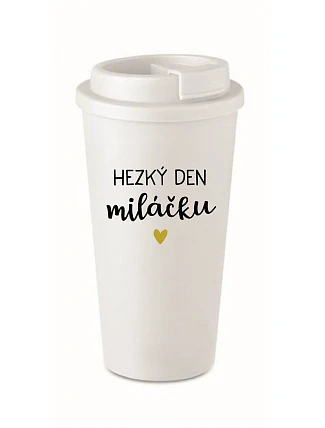 HAPPY DAY TO MY BABY - biely termohrnček 475 ml