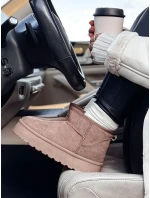 Dámske snežnice na platforme béžové BRINETTO FashionStreet ZY0568 Dámske snežnice na platforme béžové BRINETTO FashionStreet ZY0568