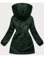Zelená dámska bunda s kapucňou (B8105-10)