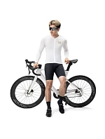 Cyklistický dres Rockbros YDCX008 Diamond s dlhým rukávom - veľkosť S - biely Cyklistický dres Rockbros YDCX008 Diamond s dlhým rukávom - veľkosť S - biely