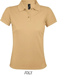 SOL'S Prime Women Dámske polo tričko z hustej bavlny 25.0573 pieskové