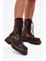 Šnurovací vyšší model 220498 Krok vo veľkom štýle