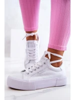 Tenisówki Na Platformie Lee Cooper LCW-22-31-0884L Białe