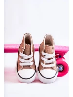 Dziecięce Trampki Wysokie Różowe Złoto Catrina