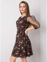 Šaty LK SK 508378.31P čierna a béžová