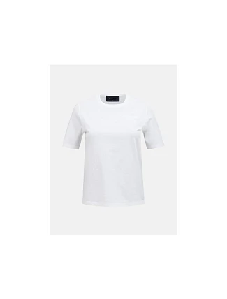 Dámske tričko PEAK PERFORMANCE W Original Small Logo Tee, biela farba Dámske tričko PEAK PERFORMANCE W Original Small Logo Tee, biela farba