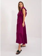 DHJ SK 8352 Šaty.04 tmavo fialová