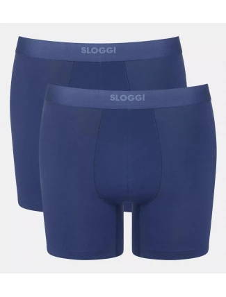 Pánske boxerky EVER Ease Short 2P - neznáme - modré 6312 - SLOGGI