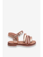 Dziecięce Sandały Z Paseczkami Różowe Złoto Isla