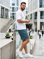 Pánske modré teplákové šortky FashionStreet SX2636