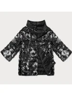 Dámska obojstranná bunda s 3/4 rukávmi Minority black/floral (M23-7009-1)