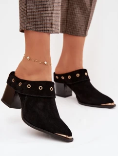 Žabky na podpätku model 225358 Krok vo veľkom štýle