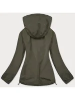 Letná dámska bunda v olivovej farbe s podšívkou (HH036-7)