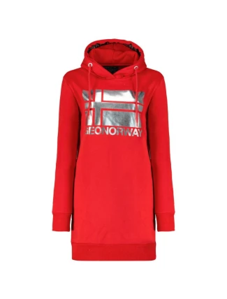 Geografické Nórsko Fabienne W WW4561F/GNO-RED Mikina s kapucňou