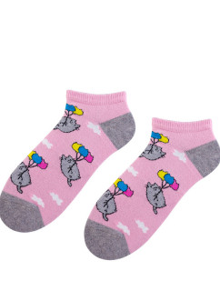 Ponožky Bratex POP-D-151 Pink