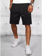 Pánske čierne teplákové šortky FashionStreet SX2206