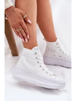 Wysokie Trampki Damskie Lee Cooper LCW-25-31-3461L Białe