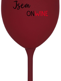 NEJSEM ONLINE JSEM ONWINE - bordo sklenice na víno 350 ml