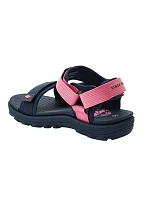 Lee Cooper Detská obuv Dievčenské sandále na suchý zips na letnú pláž Tmavo modrá Ružová Lee Cooper Detská obuv Dievčenské sandále na suchý zips na letnú pláž Tmavo modrá Ružová