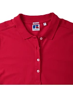 Russell Athletic 566F Dámske elastické polo tričko z piké 10.566F biele Russell Athletic 566F Dámske elastické polo tričko z piké 10.566F biele