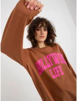 Mikina VI BL 3102.01P hnedá