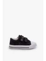 Detské tenisky na suchý zips Big Star Black