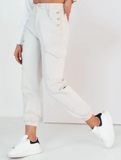 Dámske cargo nohavice RIMANS light beige FashionStreet UY1935