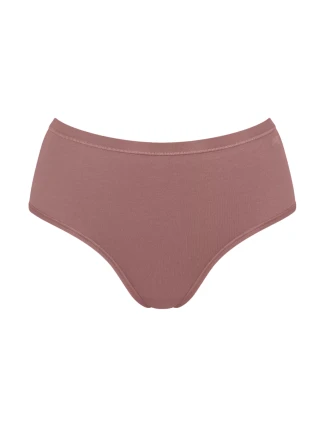 Dámske bavlnené midi nohavičky GO Daily - BROWN - tmavobéžová 1141 - SLOGGI Dámske bavlnené midi nohavičky GO Daily - BROWN - tmavobéžová 1141 - SLOGGI