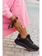 Sneakersy Buty Sportowe Damskie Na Platformie Big Star RR274523 HI-POLY SYSTEM Czarne