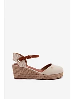 Dámske espadrilky na platforme Wrangler 20261087-99Q Beige