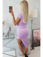 Sukienka asymetryczna fioletowa