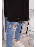 Zateplená bunda s kapucňou čierna Zateplená bunda s kapucňou čierna