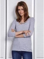 Dámska blúzka CZ BZ 1417.97 Svetlo šedá - FPrice Dámska blúzka CZ BZ 1417.97 Svetlo šedá - FPrice