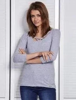 Dámska blúzka CZ BZ 1417.97 Svetlo šedá - FPrice