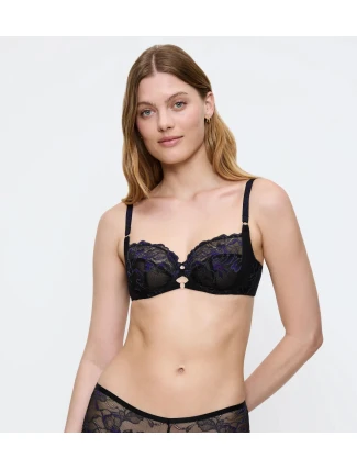 Dámska podprsenka Wild Gardenia Florale Bra W - BLACK - black 0004 - TRIUMPH