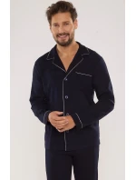 Pánske pyžamo De Lafense 729 Norberto long/r M-2XL Pánske pyžamo De Lafense 729 Norberto long/r M-2XL