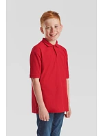 Fruit of the Loom Kids 65/35 Polo Detské piqué polo 16.3417 retro heather green