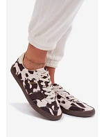 Dámske tenisky s aplikáciami Big Star TT274369 White-brown Dámske tenisky s aplikáciami Big Star TT274369 White-brown