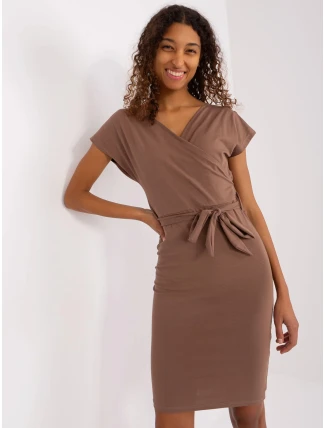 Dámske šaty RV SK 8018.91 Brown - Rue Paris