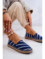 Damskie Klasyczne Espadryle Big Star JJ274960 Granatowe