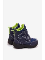 Ocieplane Dziecięce Śniegowce Trapery Big Star OO374049 Czarne