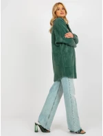 Dámsky kabát MBM PL 1517.00P tmavo zelený