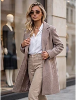 Dámsky klasický jednořadový kabát Fango FashionStreet NY0815 Dámsky klasický jednořadový kabát Fango FashionStreet NY0815