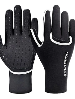 Cyklistické rukavice Rockbros, nepremokavé, veľkosť: XXL - čierne