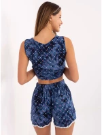 Šortky AT SN 2501A.02 tmavo modrá