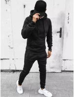 Pánska mikina s kapucňou čierna FashionStreet BX5559 Pánska mikina s kapucňou čierna FashionStreet BX5559