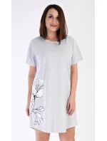 Dámska sivá nočná košeľa s potlačou Nicol - Vienetta